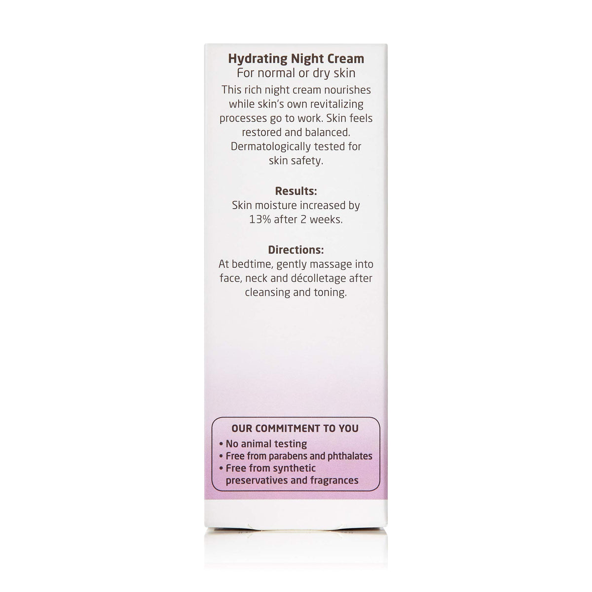 Weleda night cream on bedside table as part of a calming evening routine