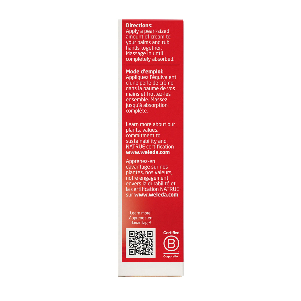 Weleda tube on bathroom counter styled for daily skincare routine convenience