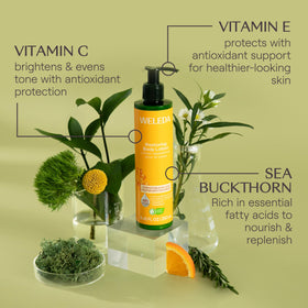 Weleda lotion applied on arm demonstrating quick hydration