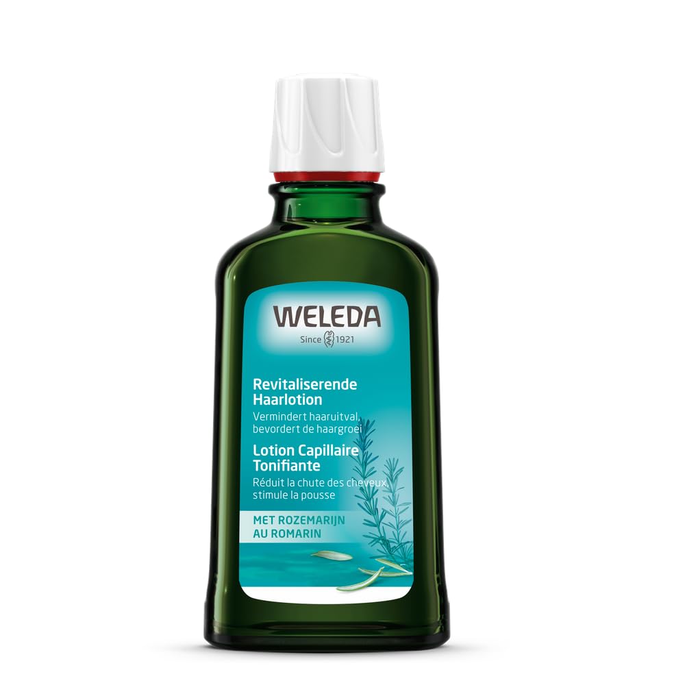 Weleda front bottle view showing the 100 ml tonic and clear packaging benefit