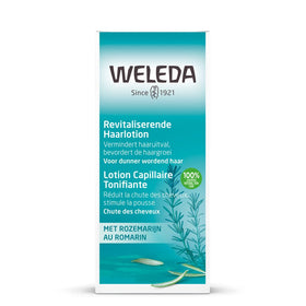 Weleda close-up label detail highlighting botanical ingredients and clarity benefit