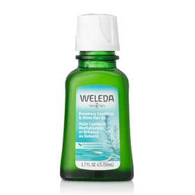 Weleda bottle front view showing label and size, highlights nourishment