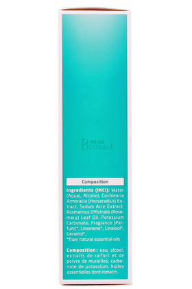 Close-up of Weleda tonic texture highlighting lightweight non-greasy botanical formula