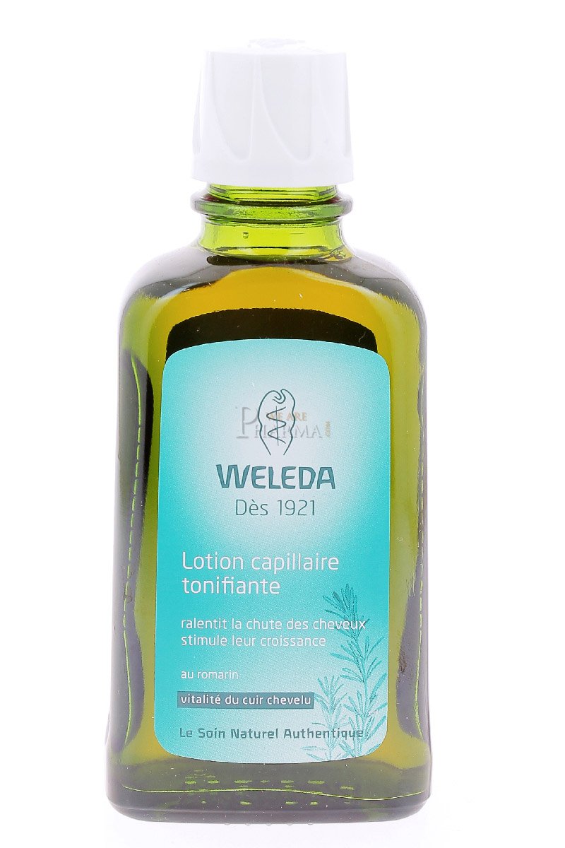 Weleda 100ml bottle beside a ruler demonstrating compact size for travel