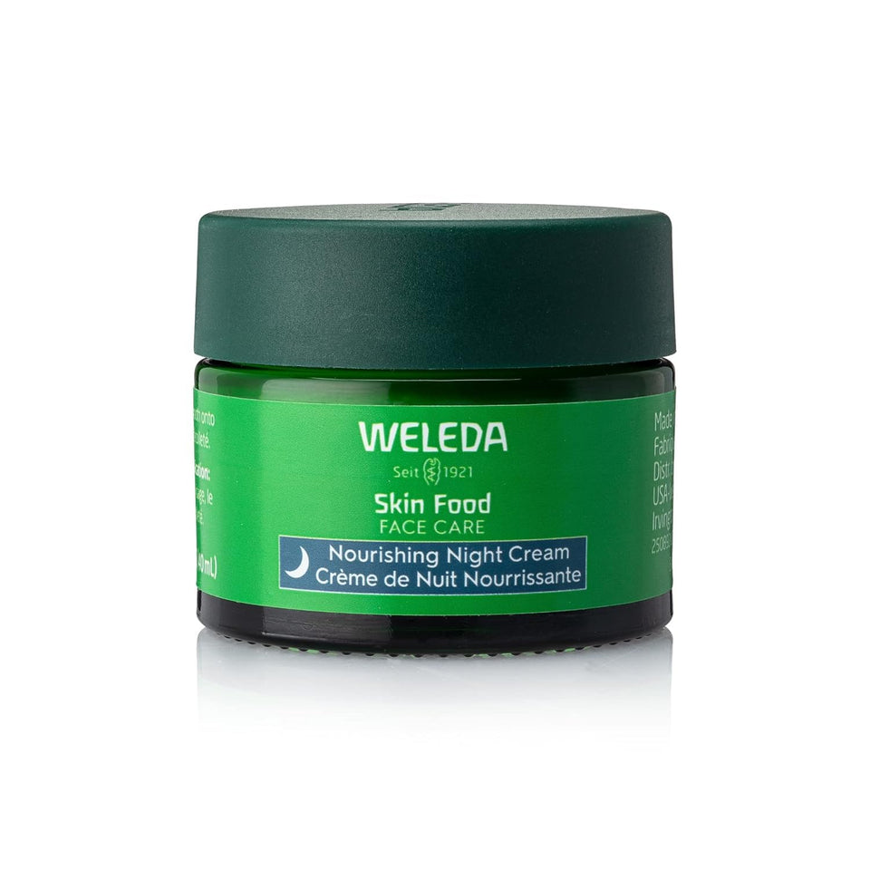 Weleda Skin Food front packaging showing jar and branding for natural hydration