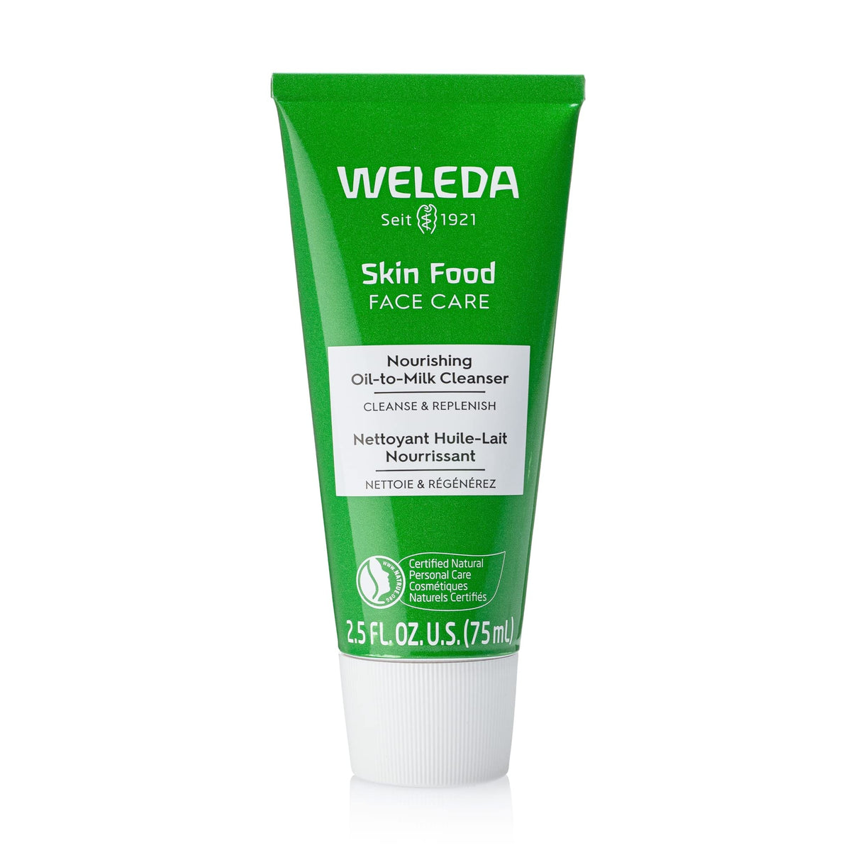 Weleda front packaging showing bottle and branding for clear identification and trust