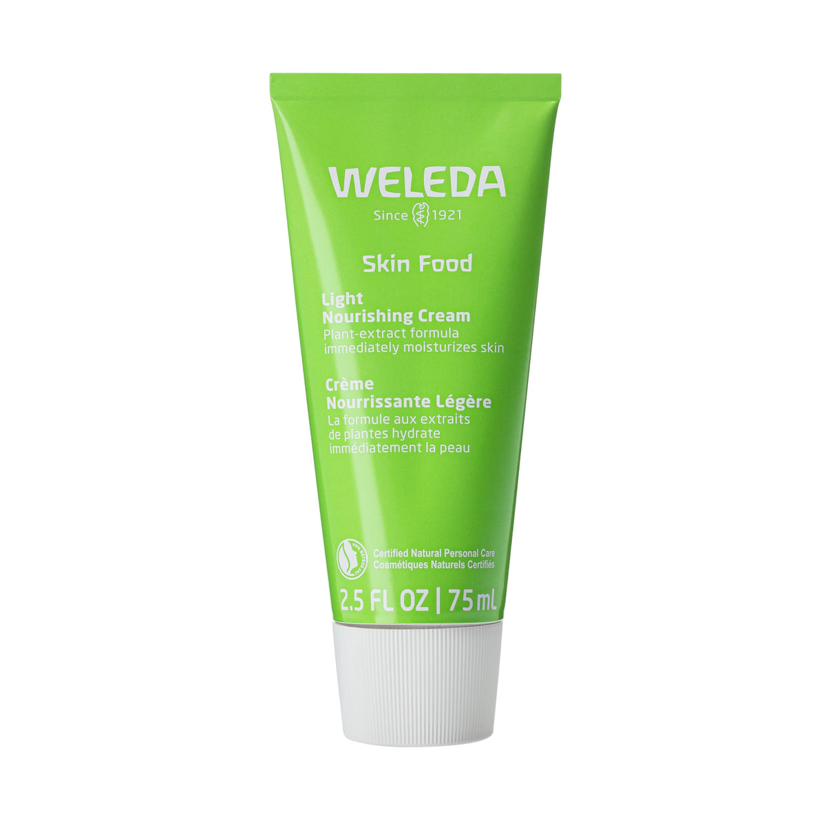 Weleda front packaging showing tube and branding, easy identification benefit