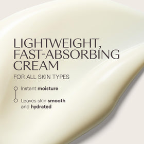 Weleda cream texture close-up showing lightweight finish and quick absorption