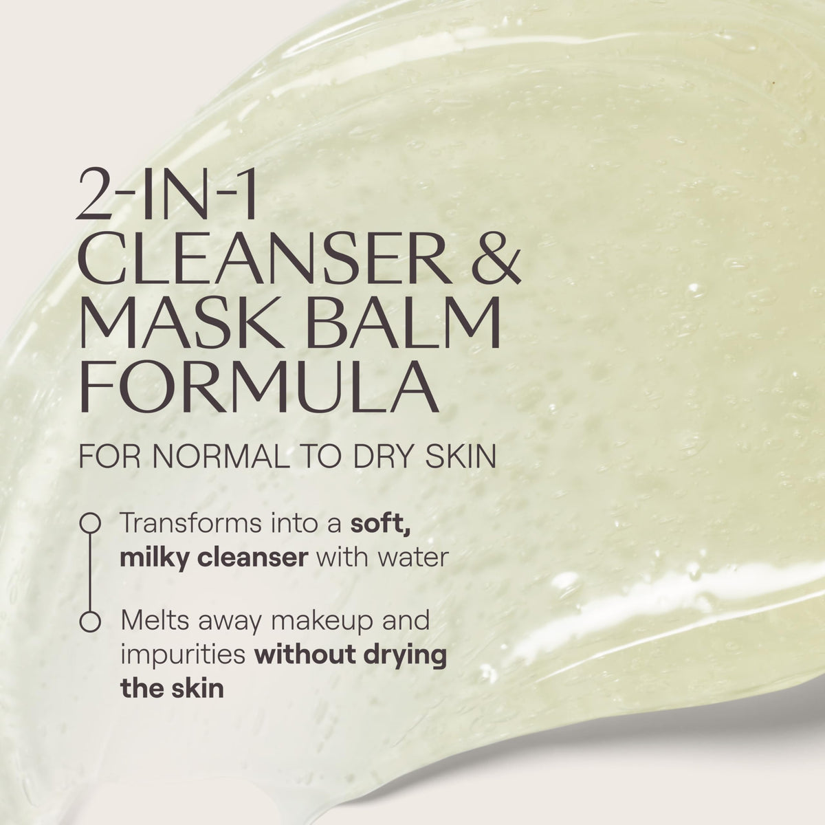 Weleda oil texture on hand demonstrating silky glide and makeup removal benefit
