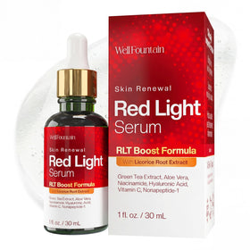 WELL FOUNTAIN front bottle shot showing clear label and clinical benefits