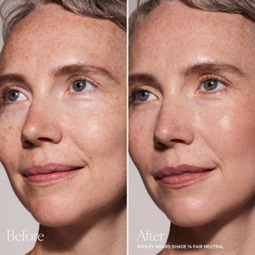 Well People applying stick to forehead demonstrating fast all-over coverage