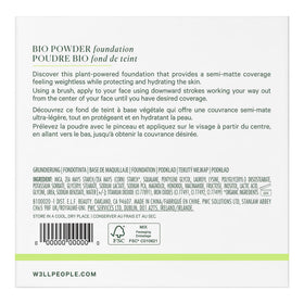 Well People ingredients label displaying plant-powered actives and clean formulation