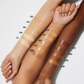 Well People blended application on hand demonstrating buildable coverage