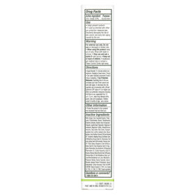 Well People ingredients label highlighting plant-powered oils and zinc sun protection