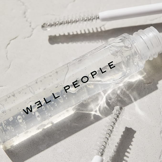 Well People applied on model brows, natural groomed finish and soft hold
