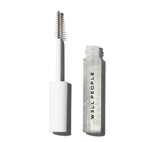 Well People front packaging showing clear brow gel and logo, convenient daily finish
