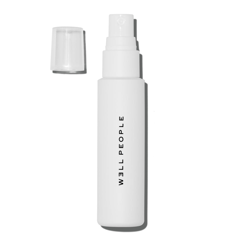 Well People Dew Your Makeup Mist front bottle showing label and clean design benefit