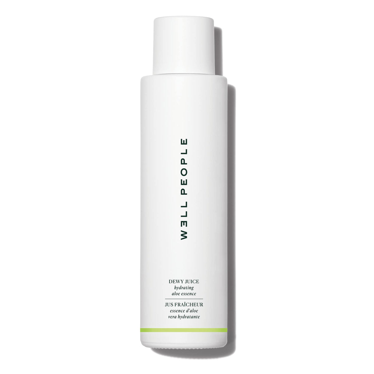 Well People close-up pump dispensing dewy texture for quick absorption