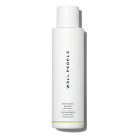 Well People close-up pump dispensing dewy texture for quick absorption