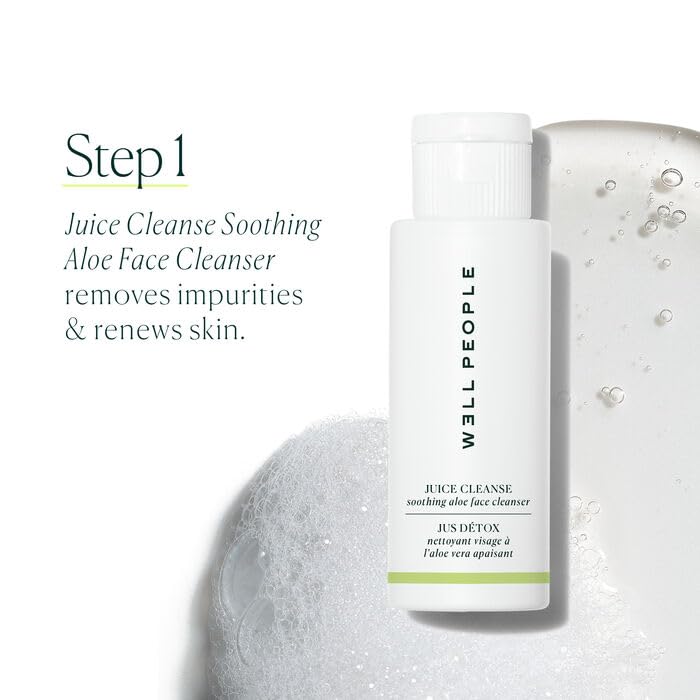 Well People exfoliant granules detail highlighting mild resurfacing benefits