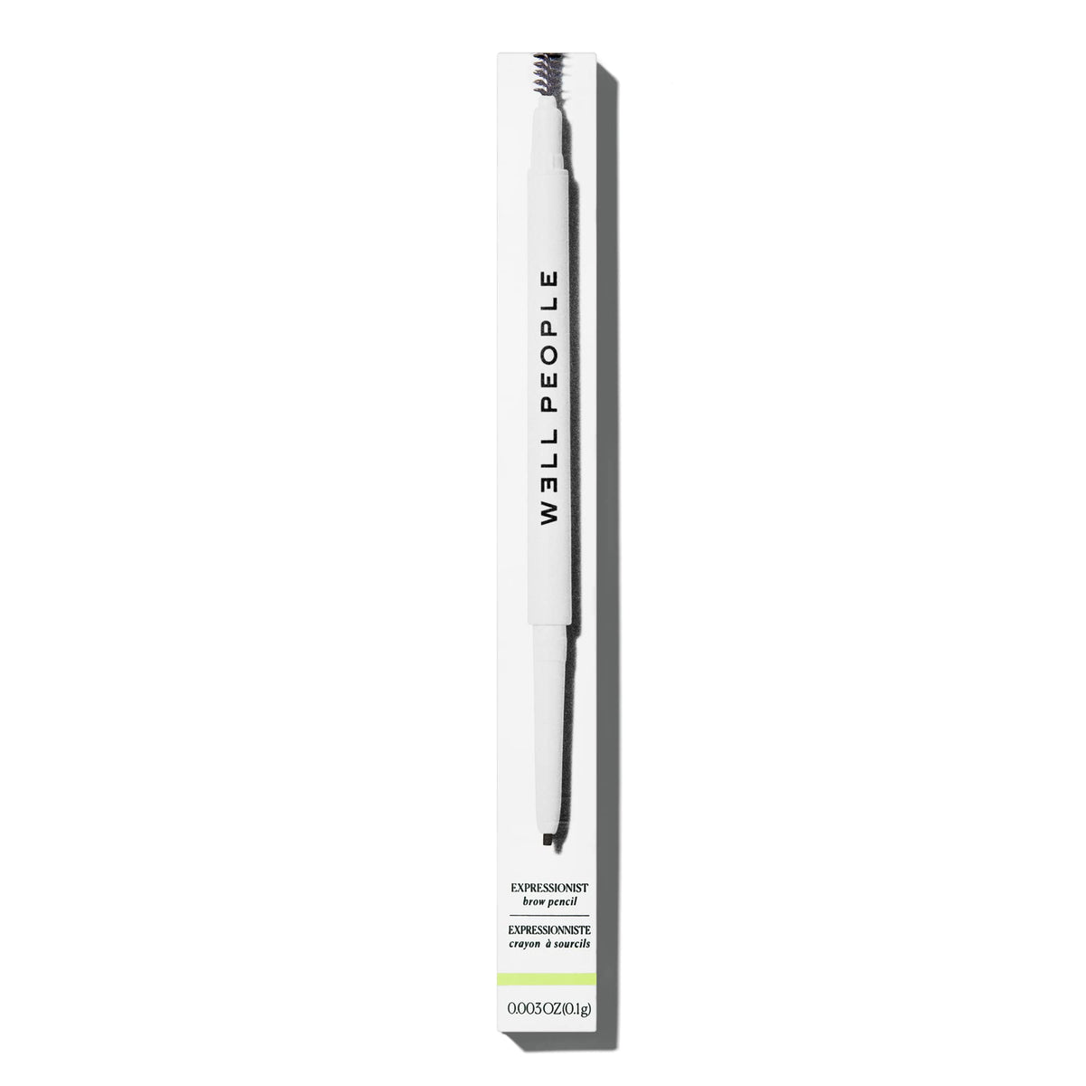 Well People spoolie brush detail for blending and grooming brows effectively