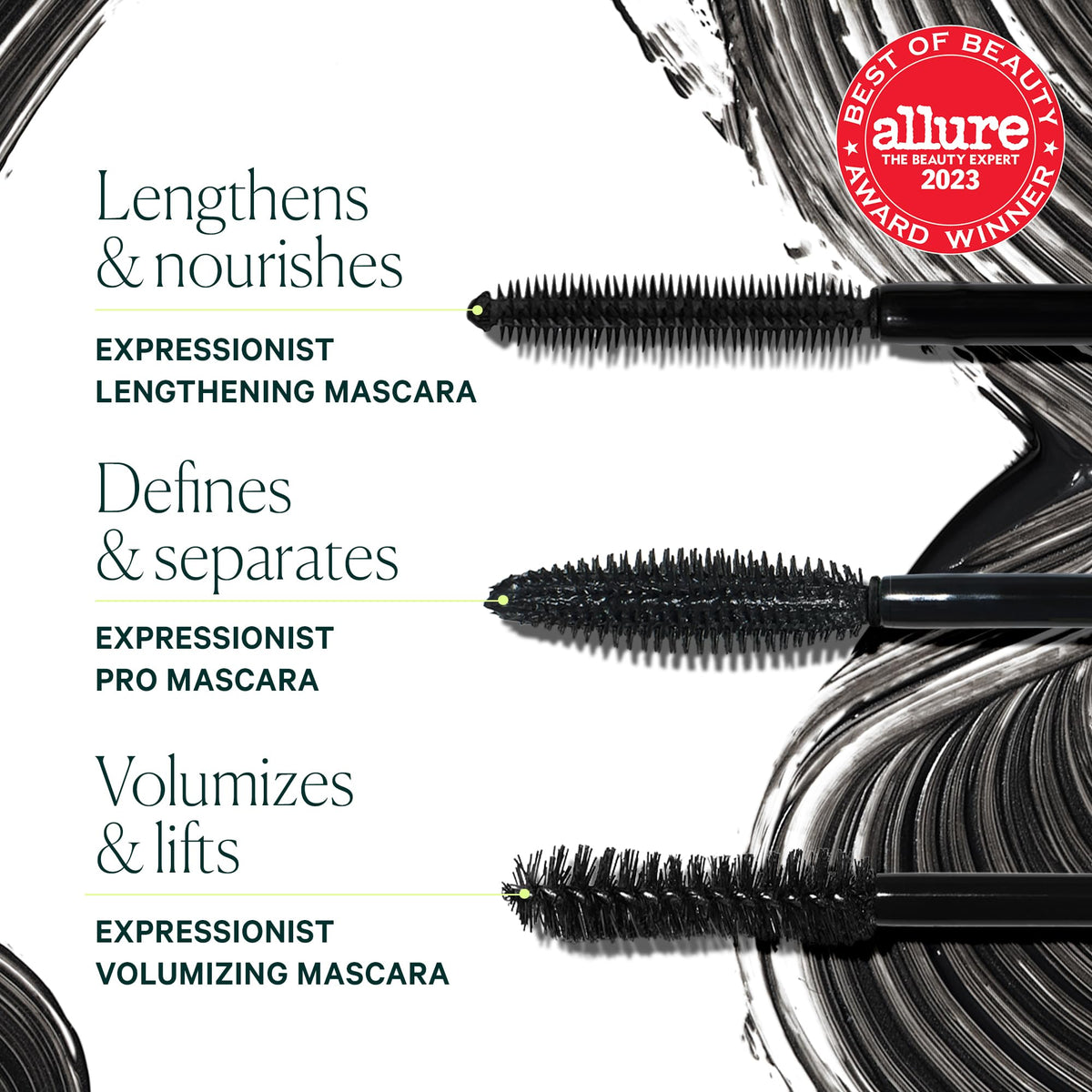 Well People Expressionist on-model lifestyle shot showing natural long lashes for everyday wear benefit