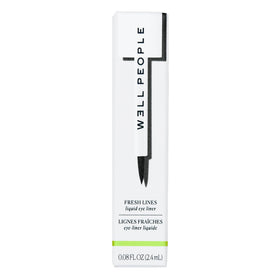 Well People eyeliner in use applying a wing for precise longwear definition