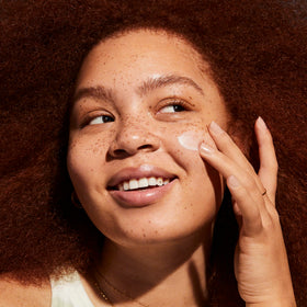 Well People gel-cream texture close-up highlighting lightweight hydration and smooth spread