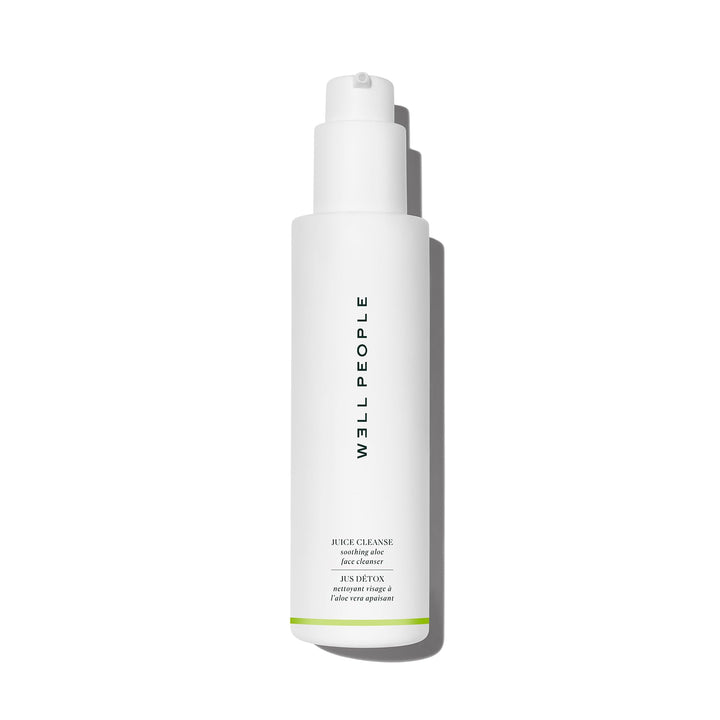 Well People cleanser front packaging showing bottle and label for gentle hydration