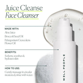 Well People gel texture close-up showing smooth hydrating formula benefit