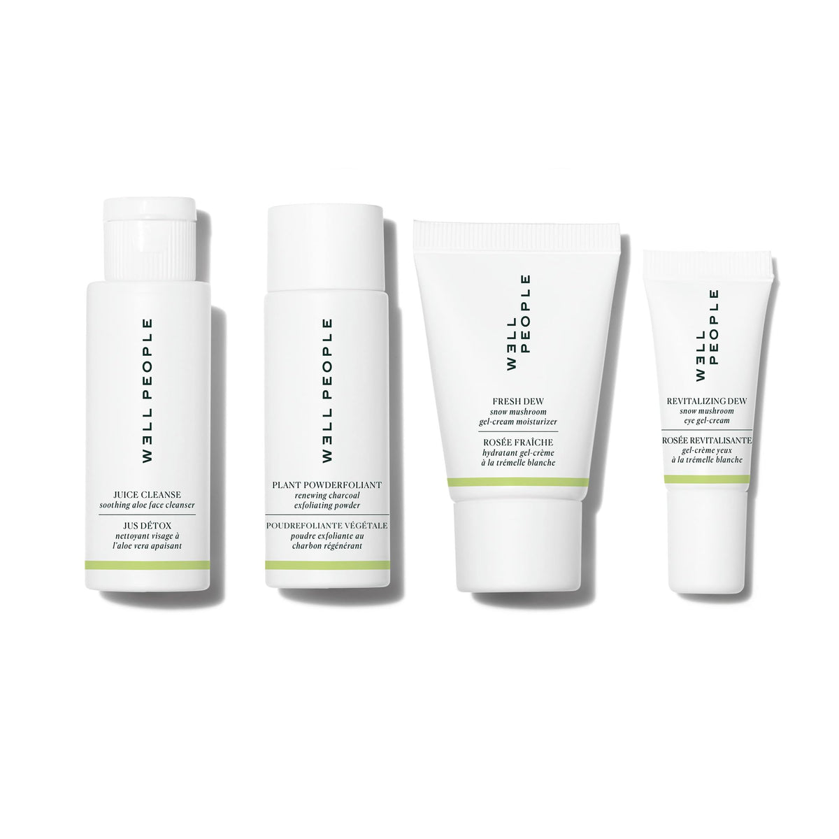 Well People front packaging shot showing the mini set and travel convenience