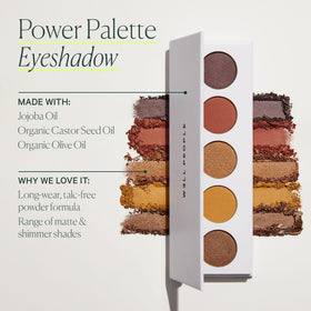 Well People applying violet shimmer on eyelid to create intense color payoff