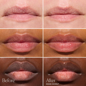 Well People on lips lifestyle image showing sheer tint and subtle plumping effect