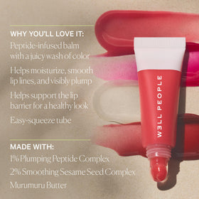Well People texture swipe highlighting creamy balm consistency for hydrating comfort