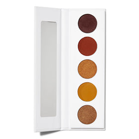 Well People front packaging of Power Palette Sepia showing five-pan compact and branding, travel-ready