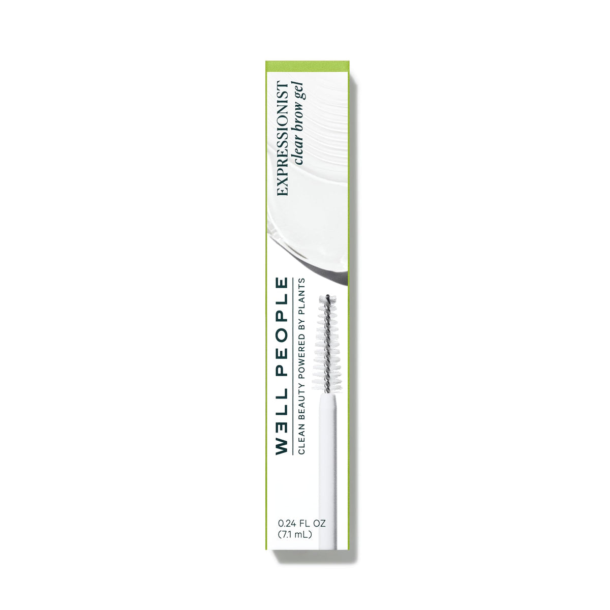 Well People tube beside coin for scale, compact travel-friendly brow gel