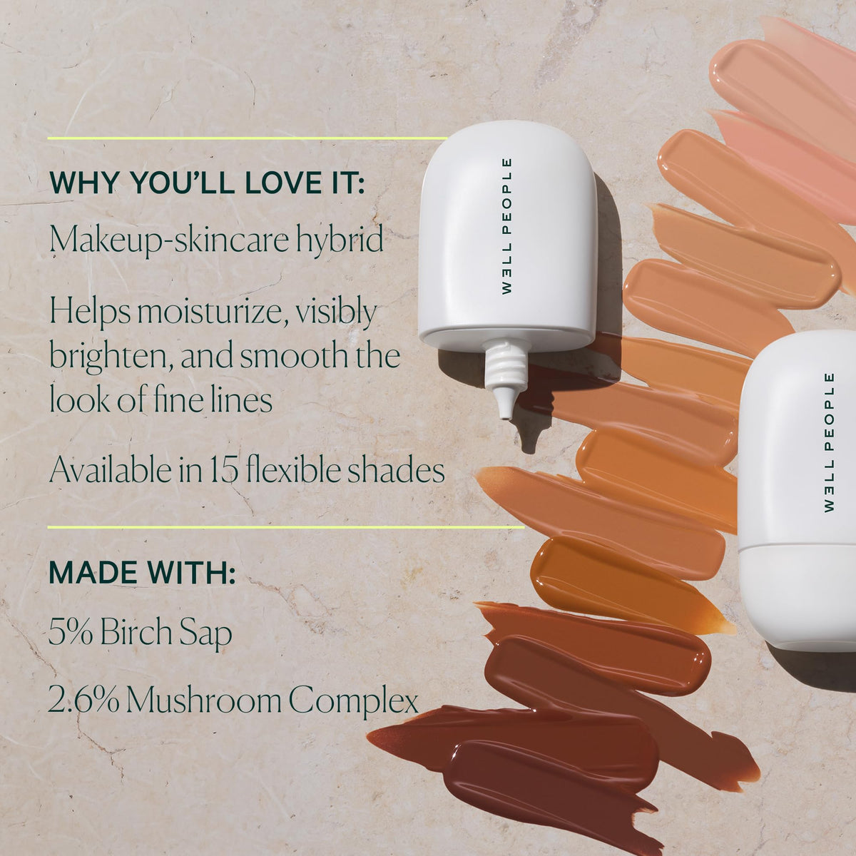 Well People applying drops with fingers demonstrating quick blending benefit