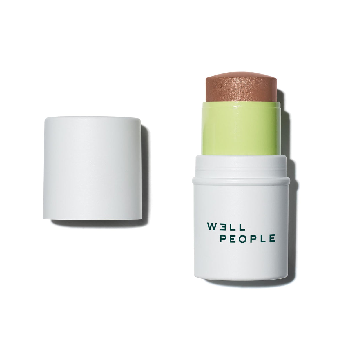Well People front packaging of bronzer stick showing shade and tube for quick selection