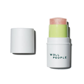 Well People front packaging showing the rose glow highlighter and easy-to-use stick