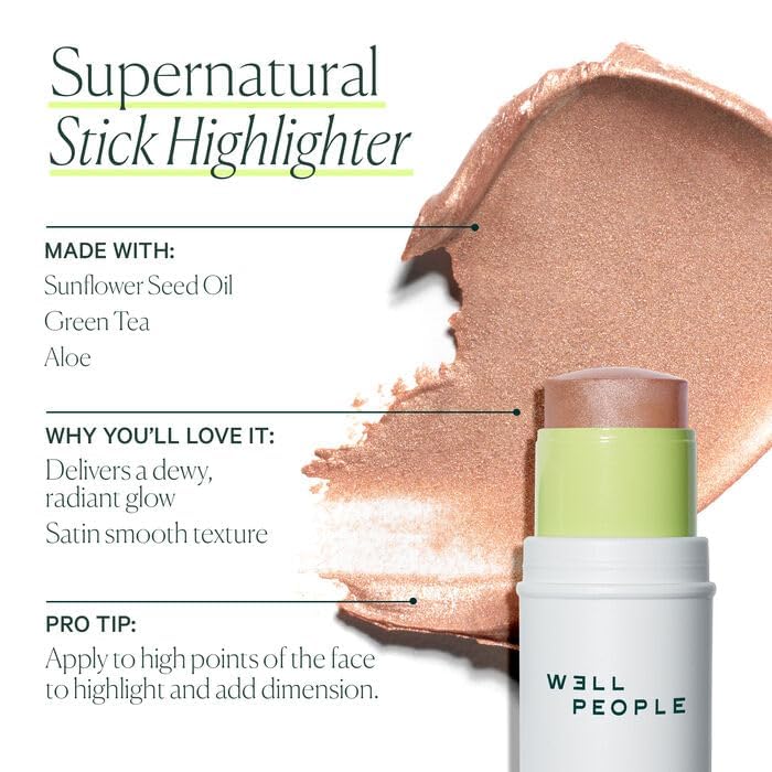 Well People detail of Supernatural Stick blended on eyelid for subtle sheen