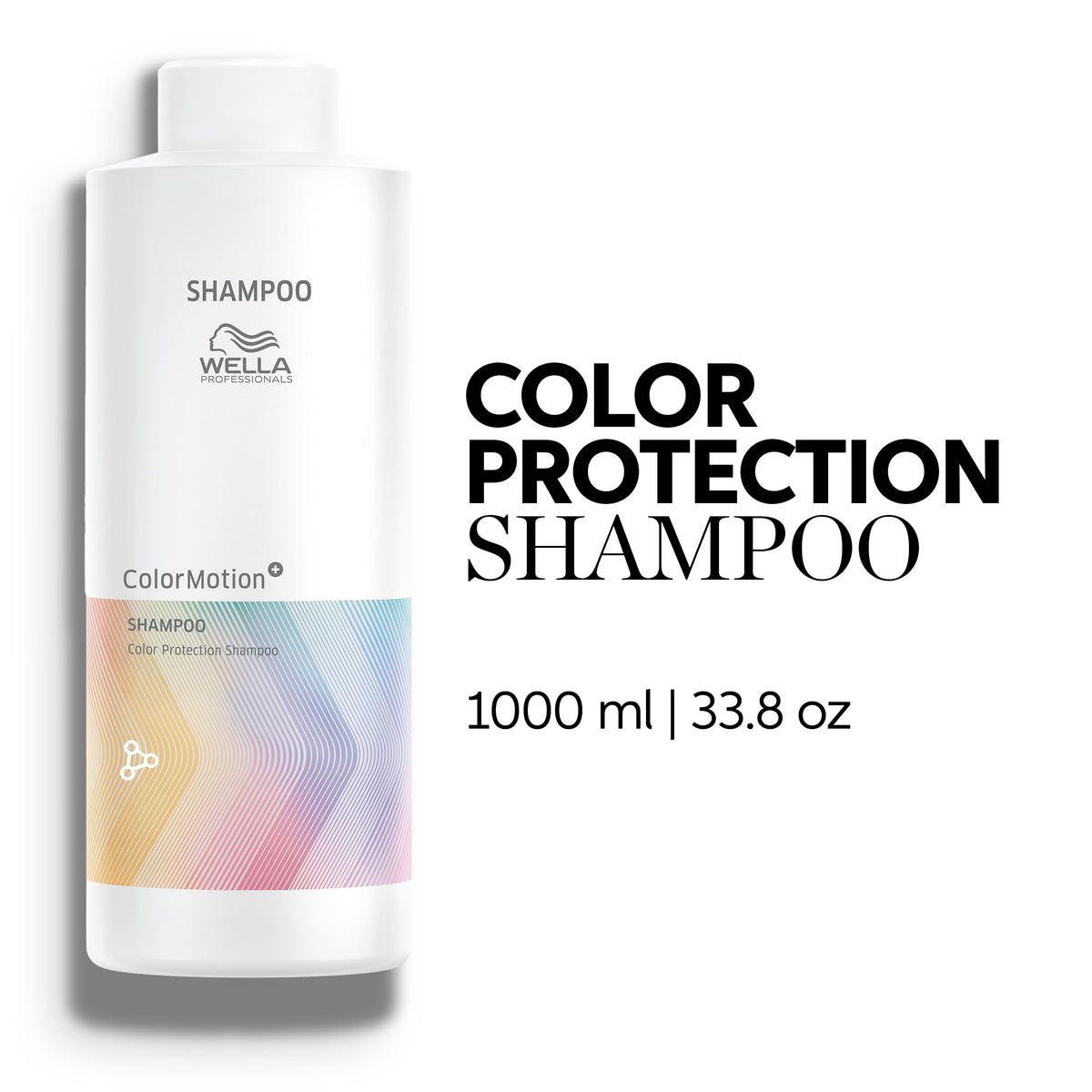 Wella Professionals pump close-up showing easy dispensing benefit