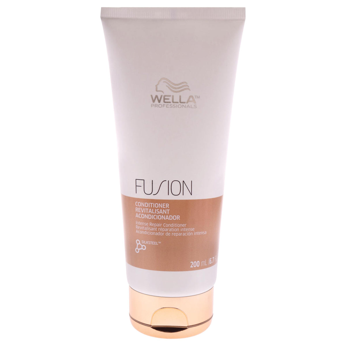 Wella Professionals bottle front packaging showing label and size for repair