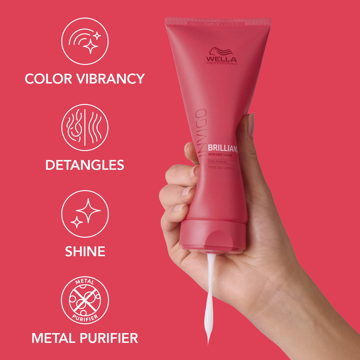 Wella Professionals bottle displayed in bathroom for everyday routine
