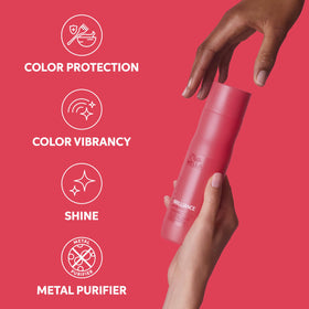 Wella Professionals in shower setting demonstrating daily color care routine