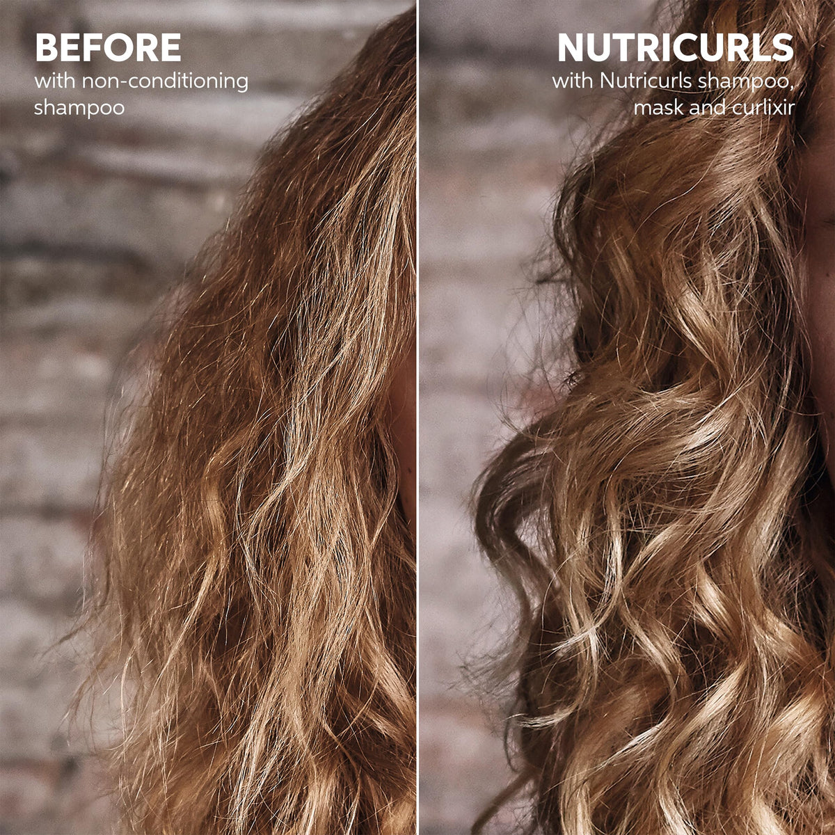 Wella Professionals applying conditioner to wet hair to improve curl formation