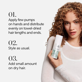 Wella Professionals Nutricurls ingredients label close-up to display formulation transparency