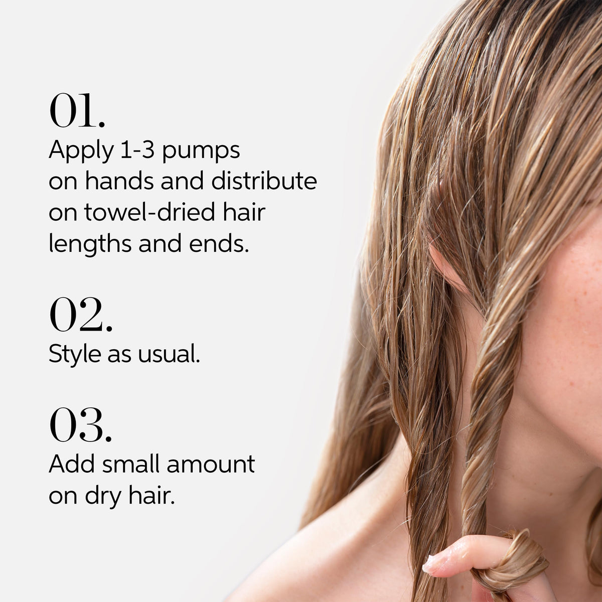 Wella Professionals before and after hair photo illustrating reduced frizz and increased shine
