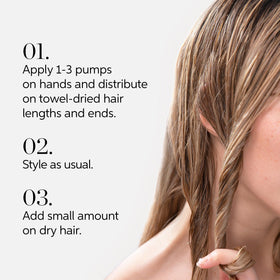 Wella Professionals before and after hair photo illustrating reduced frizz and increased shine