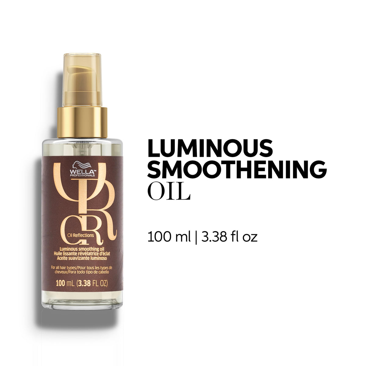 Wella Professionals pump dispensing oil demonstrating controlled application and no-waste dosing benefit