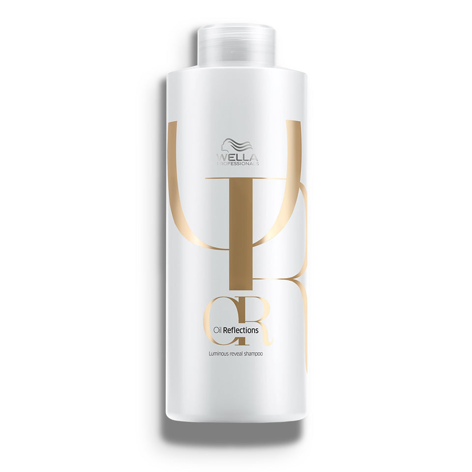 Wella Professionals front packaging showing bottle and brand, highlights salon-size convenience